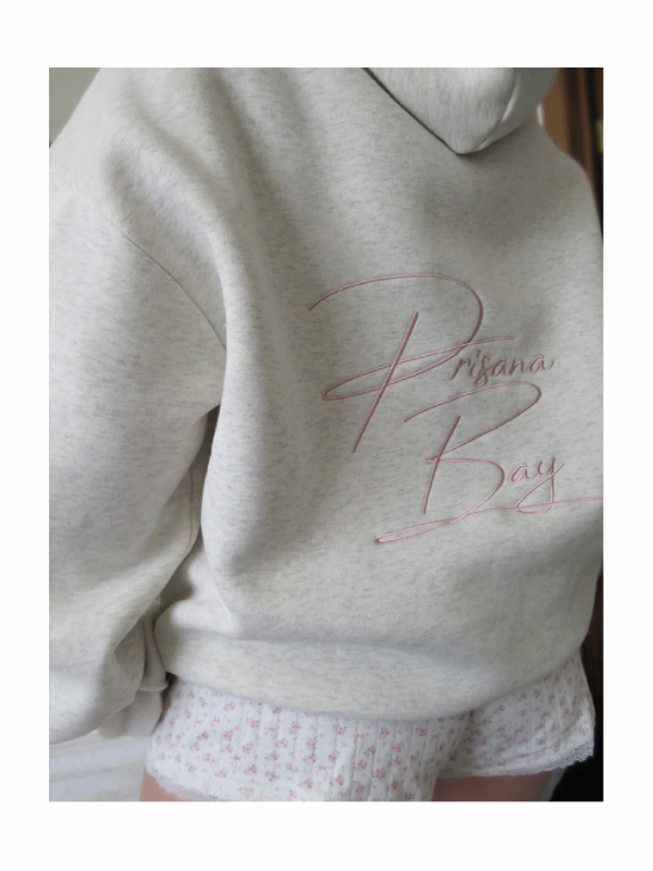 Prisana Bay Bow Hoodie Grey Prisana Bay Bow Hoodie Grey