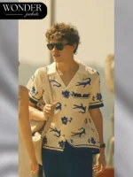 The White Lotus S03 Sam Nivola Floral Print Shirt