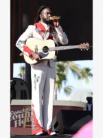 2025 Coachella Shaboozey Embroidered Suit