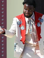 2025 Coachella Shaboozey Floral Suit