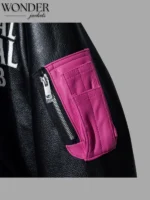 ASSC Black Leather MA-1 Bomber Jacket