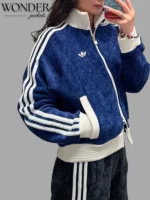 Adidas CNY Retro Remix Corduroy Track Jacket Blue
