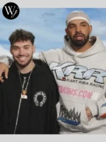 Adin Ross Live Stream Drake KRR Kart Riba Racing Hoodie Grey