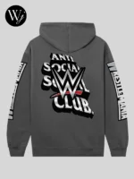 Anti Social Social Club ASSC x WWE Wrestlemania Hoodie Grey