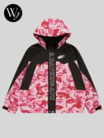 Bape x Kidsuper A Bathing Ape Camo Snowboard Jacket Pink
