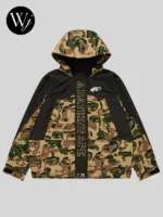 Bape x Kidsuper Camo Snowboard Jacket Green