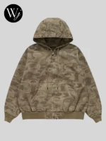 Bape x Kidsuper Solid Camo Jacquard Green Jacket