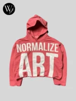 Billionaire Studios Normalize Art Hoodie Pink