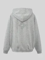 Birth of Royal Child 20K Swarovski Diamond Grey Hoodie