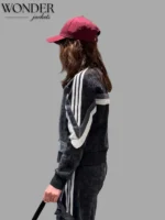 Black Adidas Retro Remix Corduroy Track Jacket