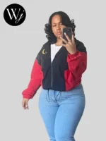 Black American Heritage Flag Jacket Coaches Styles