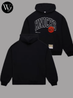 Black New York Knicks Logo Over Pullover Hoodie