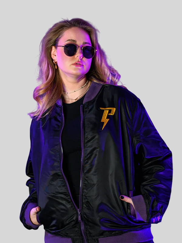 Black Powerline Bomber Jacket Black Powerline Bomber Jacket
