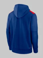 Chicago Cubs Authentic Collection Men's Nike Therma MLB Pullover Hoodie Blue