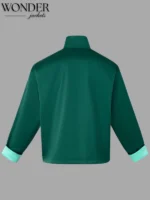 Chinese New Year Tang Satin Track Jacket Green