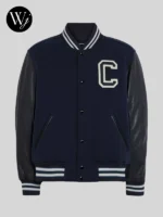 Coach Varsity Jacket With Leather Sleeves