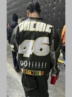 Drake Vaffanculo 46 Racer Leather Jacket