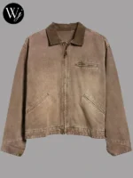 Elwood Petrol Denim Brown Zipper Jacket