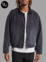 Elwood Petrol Denim Jacket Black