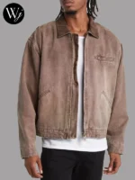 Elwood Petrol Denim Jacket Brown