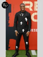 Jalen Milroe Chrome Hearts Black Suit