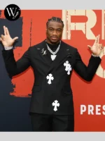 Jalen Milroe Chrome Hearts Suit Black