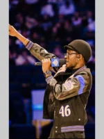 Joe West Knicks Black Varsity Jacket