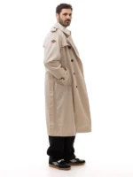 LC23 x UMBRO Beige Trench Coat