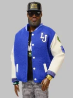 LeBron James LeBARBIE Varsity Jacket Blue and White