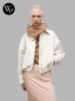 Mango April 25 Light Cream Jacket