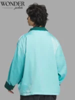 Men's Adidas Originals CNY Tang Satin Jacket Mint Green