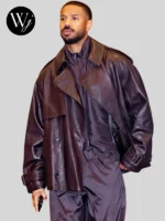 Michael B. Jordan NYC 2025 Black Leather Jacket