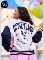 Mickey Mouse Disneyland Varsity Jacket Pink