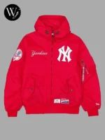 New York Yankees x Alpha Industries x New Era Red Jacket