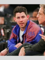 Nick Jonas Knicks Embroidered Windbreaker Jacket