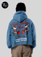 PacSun High Rollers Club Cropped Blue Hoodie
