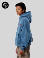 PacSun High Rollers Club Cropped Hoodie Blue