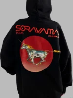 Plus44 x Hajime Sorayama Suzuka Unicorn Hoodie Black