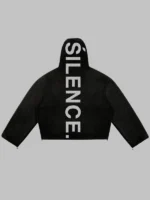 Silence Onyx Fur Ninja Fleece Hoodie Black
