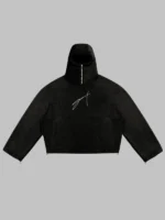 Silence Onyx Fur Ninja Hoodie Black