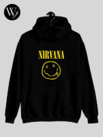 Smiley Nirvana Hoodie Black