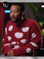 The Voice Season 25 John Legend Red Sweator