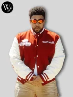 Travis Scott Cactus Jack x State Farm Maroon White Jacket