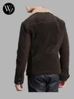 Ugg Belfast Suede Bomber Jacket Brown