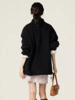 miu miu fleece black swearshirt
