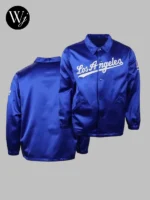 1962 LA Dodgers Blue Satin Windbreaker Jacket