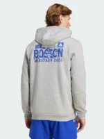 2025 Boston Marathon Adidas Hoodie Grey