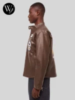 Abercrombie McLaren Leather Racer Jacket Zipper