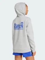 Adidas 2025 Boston Marathon Grey Hoodie
