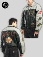 Asap Rocky Praise the Lord Avirex Leather Versity Jacket
